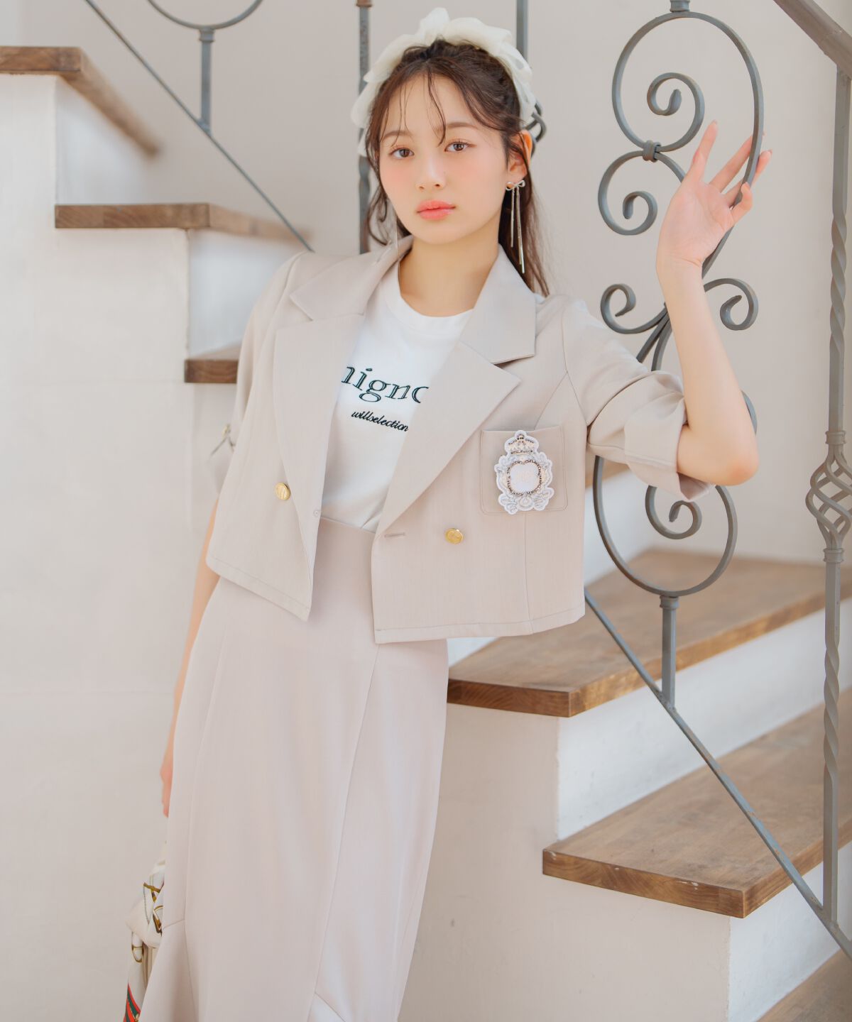 WILLSELECTION「エンブレム付きショートジャケット」|その他|