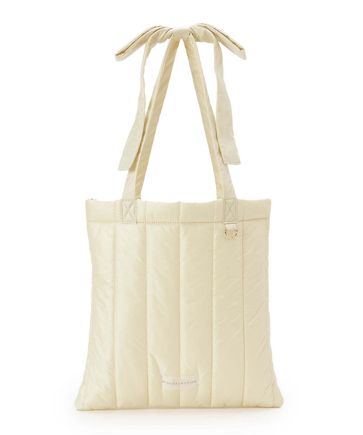WILLSELECTION「リボンショルダーキルティングトート」|トートバッグ|イエロー