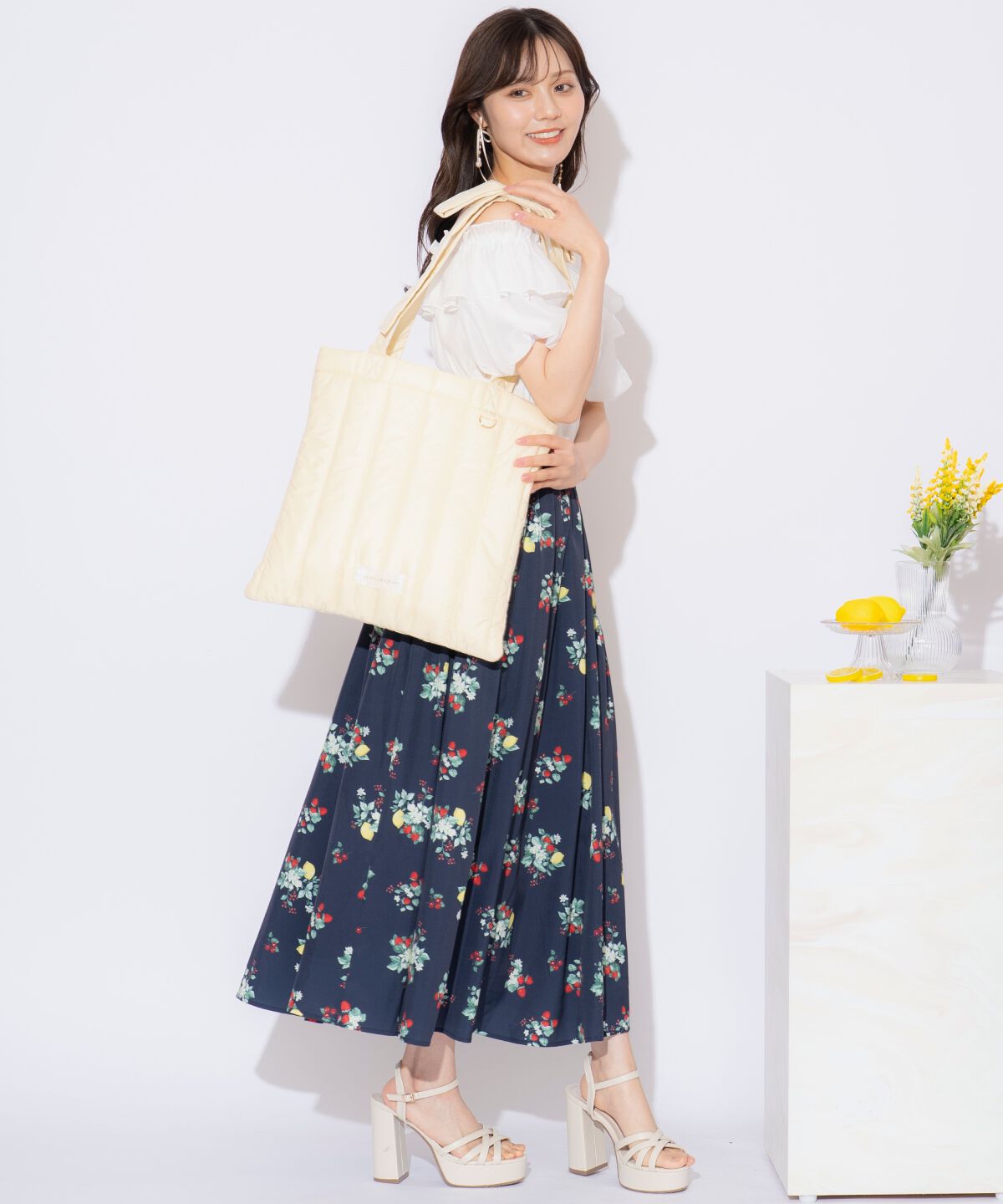 WILLSELECTION「リボンショルダーキルティングトート」|トートバッグ|