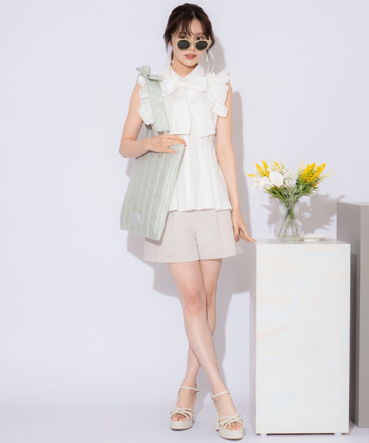 WILLSELECTION「リボンショルダーキルティングトート」|トートバッグ|