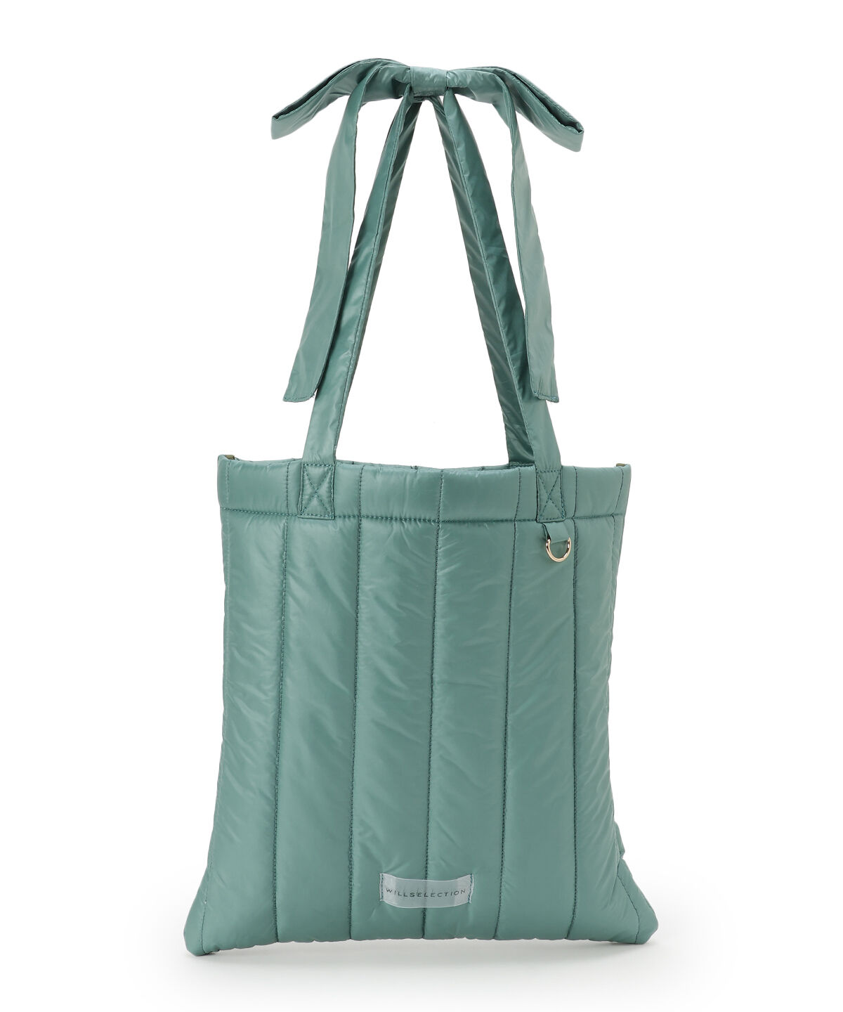 WILLSELECTION「リボンショルダーキルティングトート」|トートバッグ|グリーン