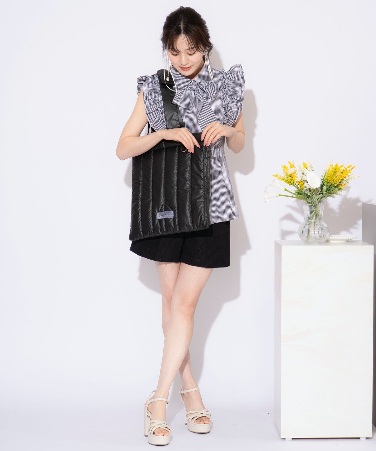 WILLSELECTION「リボンショルダーキルティングトート」|トートバッグ|