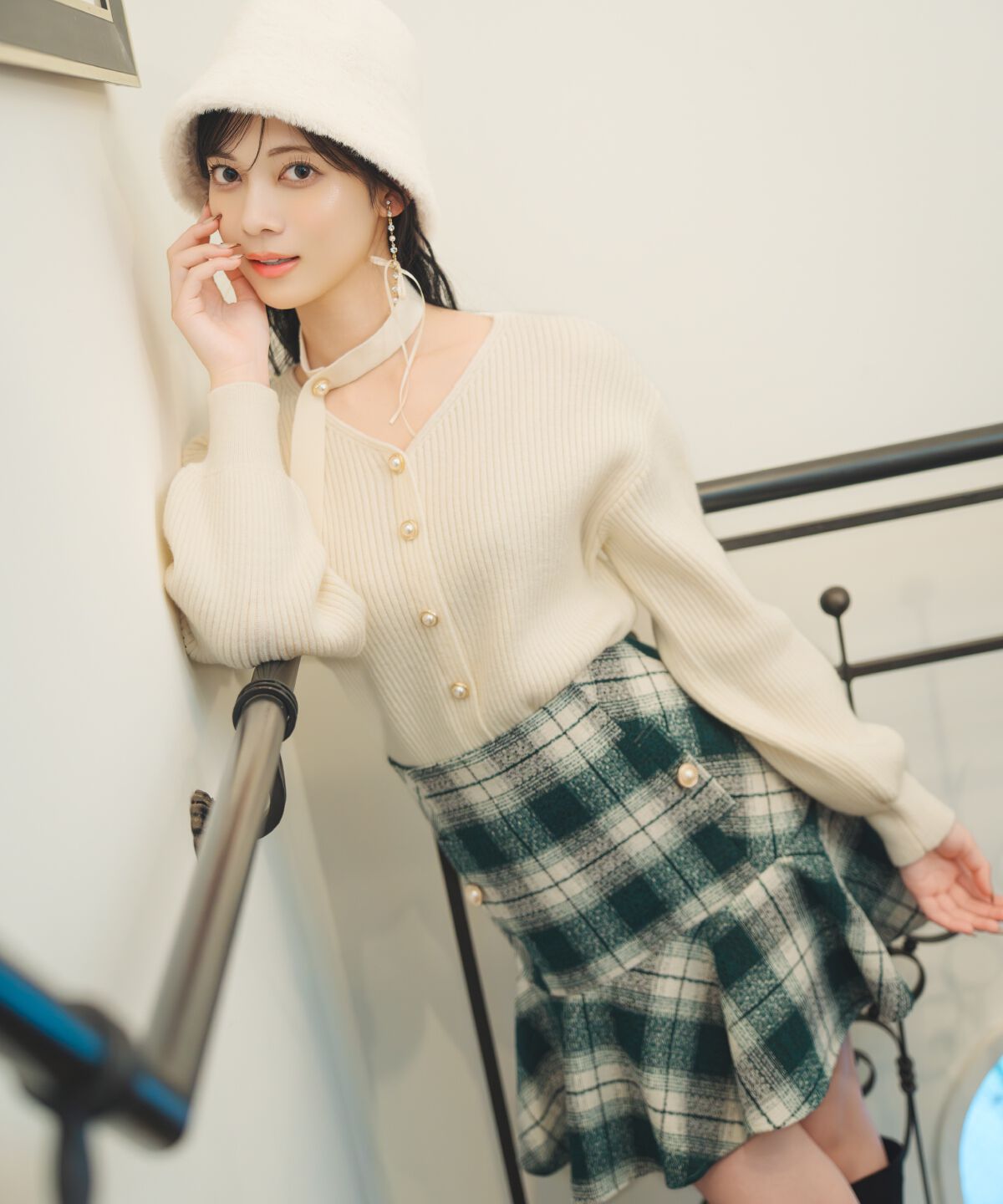 WILLSELECTION「ヘムフレアツイードミニスカート」|フレア|