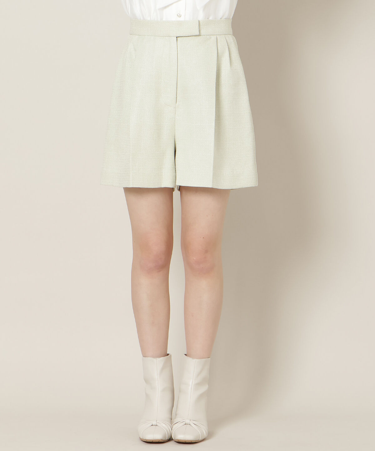 WILLSELECTION「ツイードタックショートパンツ」|キュロット|
