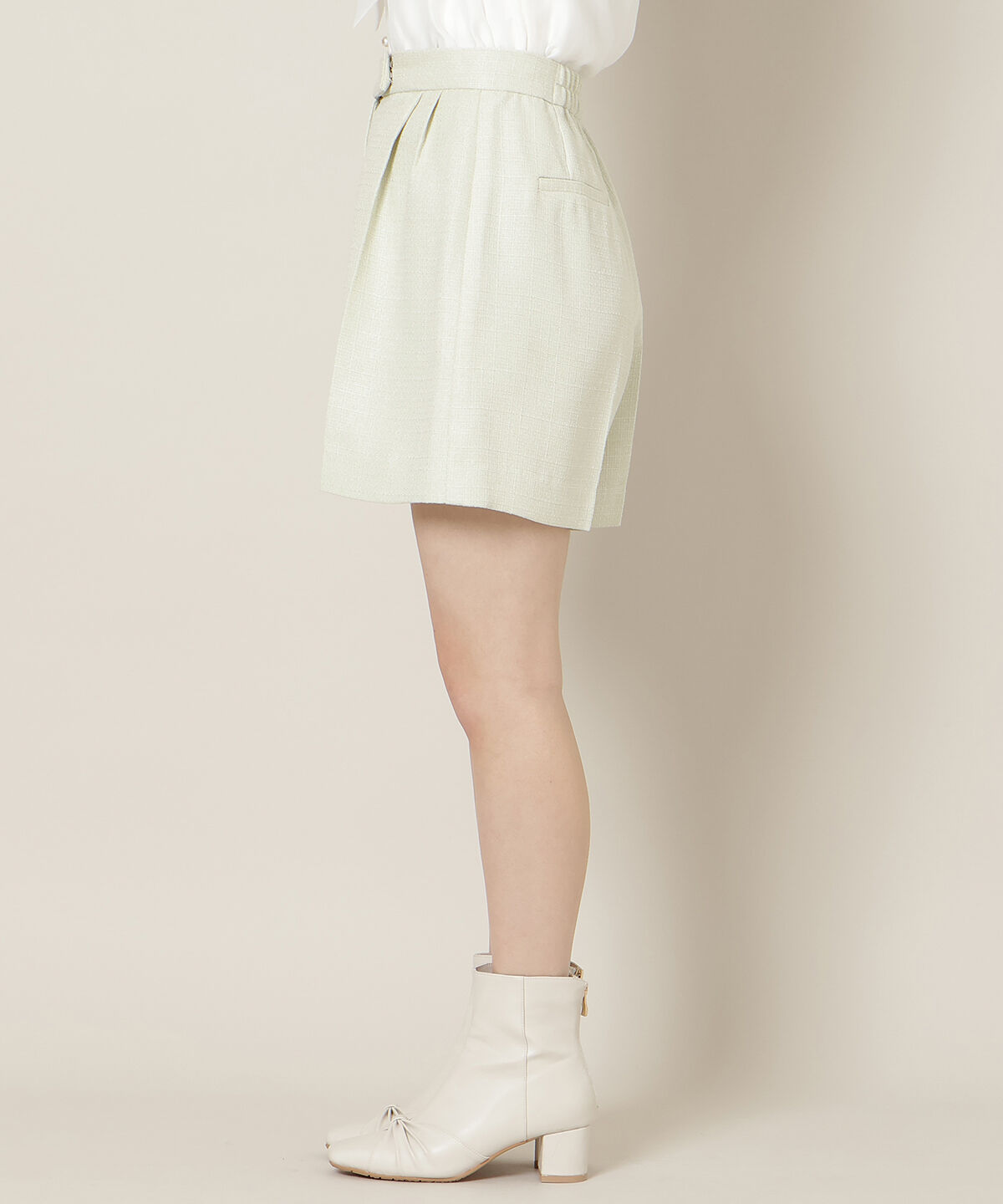 WILLSELECTION「ツイードタックショートパンツ」|キュロット|