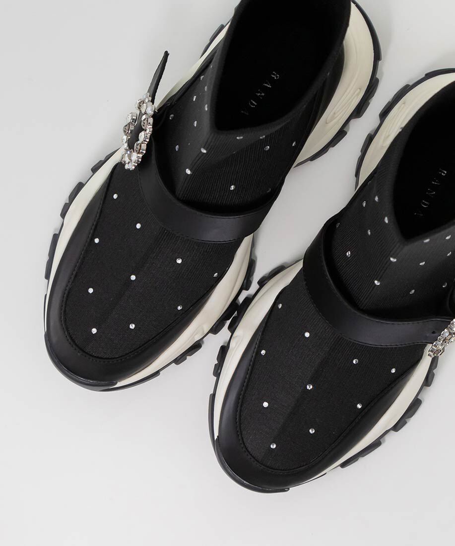  「2WAYビジューニットスニーカー」|スニーカー|