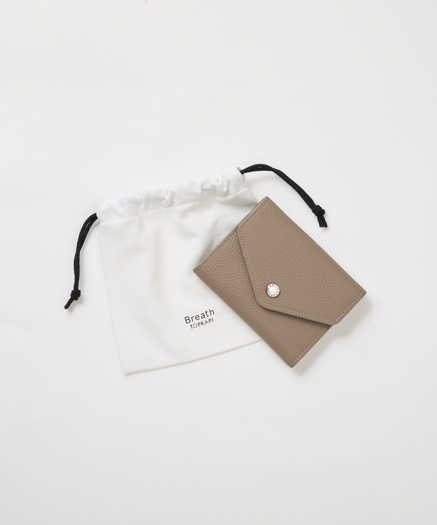 TOPKAPI BREATH「【Breath TOPKAPI】DUAL デュアル シュリンクレザー バイカラー 三つ折り 財布　薄型 / 軽量」|財布|