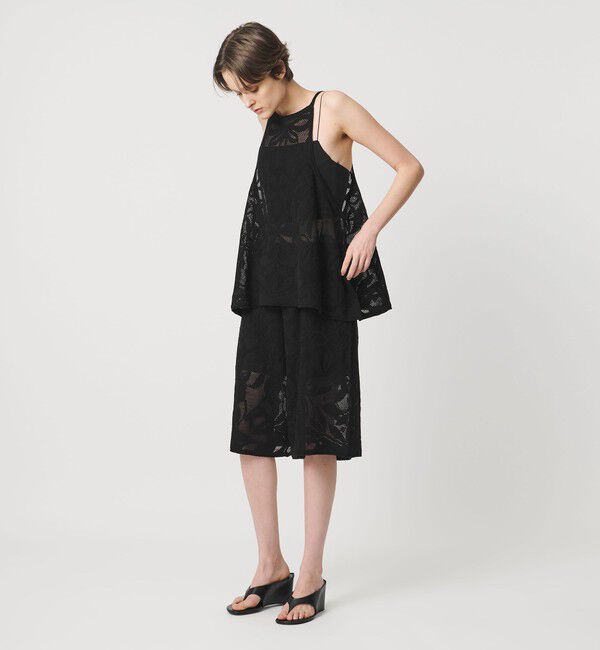 AEWEN MATOPH「＜AEWEN MATOPH＞メッシュジャガード アシンメトリーフレアキャミソール」|キャミソール|