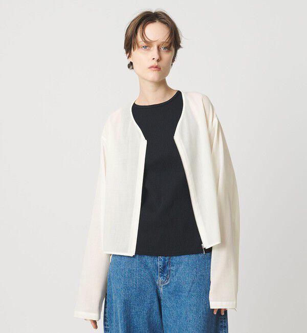 AEWEN MATOPH「＜AEWEN MATOPH＞シアージップジャケット」|テーラードジャケット|OFF WHITE