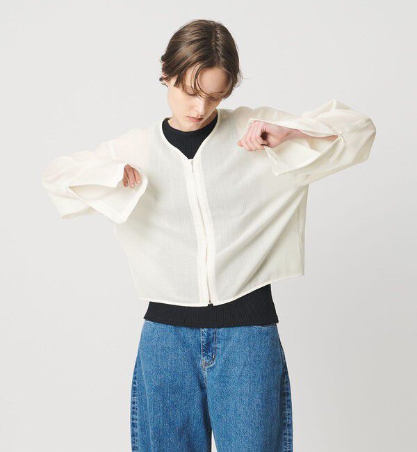 AEWEN MATOPH「＜AEWEN MATOPH＞シアージップジャケット」|テーラードジャケット|