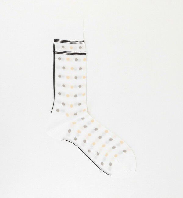 UNITED ARROWS「＜ANTIPAST＞クラシック ドット ソックス」|ソックス|WHITE