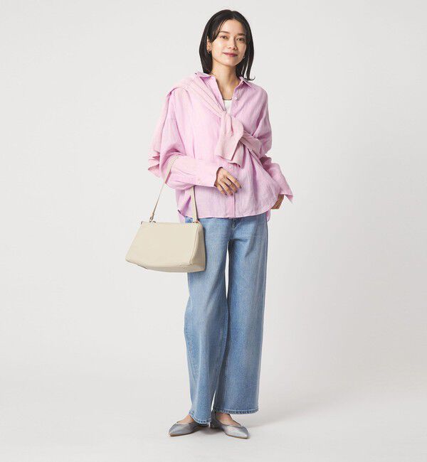 UNITED ARROWS green label relaxing「【結論シリーズ】リネンバランスシャツ［size SHORTあり］」|シャツ・ブラウス|