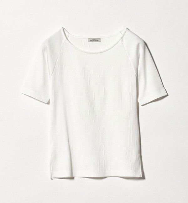 UNITED ARROWS green label relaxing「ブライトリブ ボートネック 5分袖 プルオーバー カットソー」|Tシャツ・カットソー|