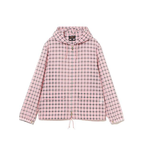 BEAMS PLUS「Swing Jacket Hoodie Nylon Airy Plaid」|ブルゾン・スタジャン|
