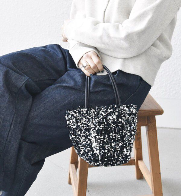 SHIPS any「SHIPS any: スパンコール 2WAY ショルダー バッグ」|ショルダー・メッセンジャー|シルバー