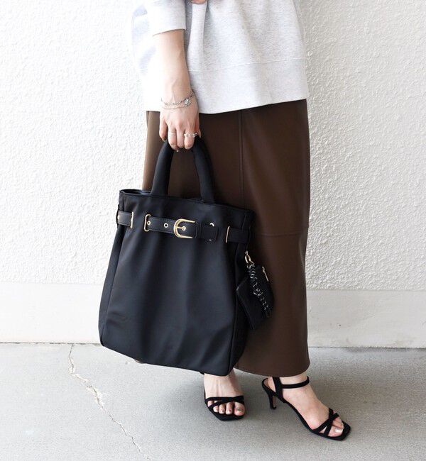 SHIPS any「SHIPS any: バックル ベルト デザイン A4 トート バッグ」|トートバッグ|