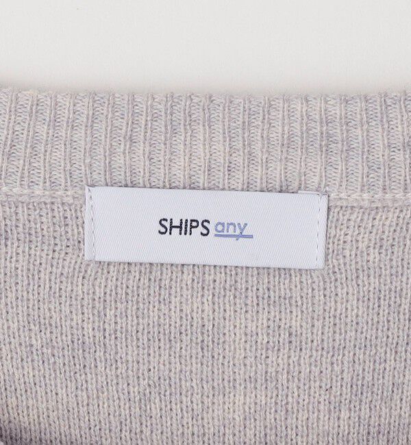 SHIPS any「SHIPS any:〈手洗い可能〉コットン カシミヤ スウェットライク ニット 25AW◇」|ニット・セーター|