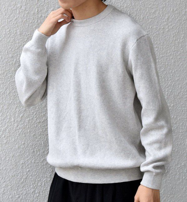 SHIPS any「SHIPS any:〈手洗い可能〉コットン カシミヤ スウェットライク ニット 25AW◇」|ニット・セーター|
