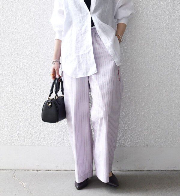 SHIPS any「《予約》SHIPS any:〈洗濯機可能〉マルチストライプ パジャマ パンツ」|その他|