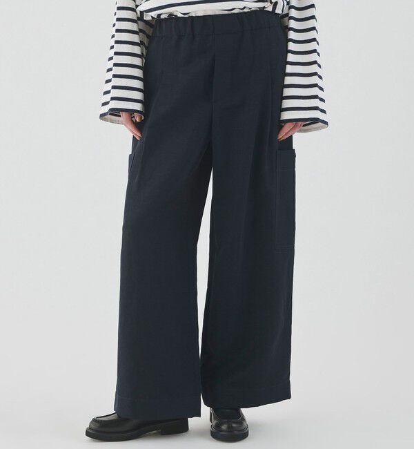 GALERIE VIE「ナイリーギャバジン イージーサイドポケットパンツ」|カーゴ|