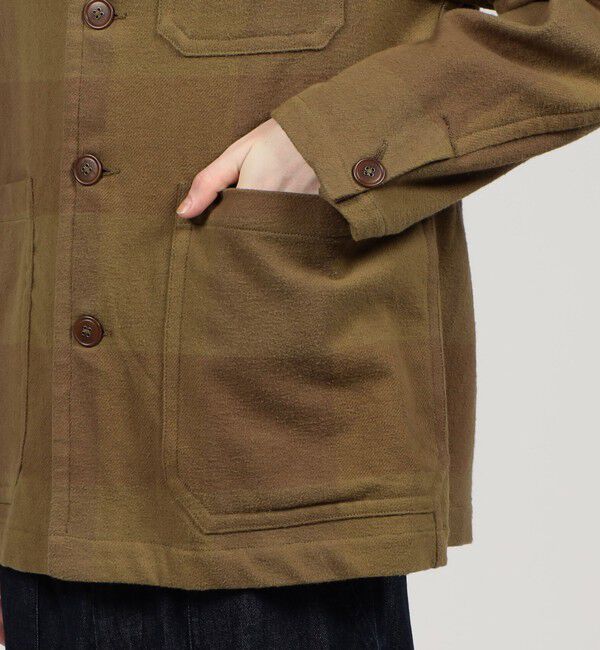 TOMORROWLAND MENS「インドコットンネル ブルゾン」|ブルゾン・スタジャン|