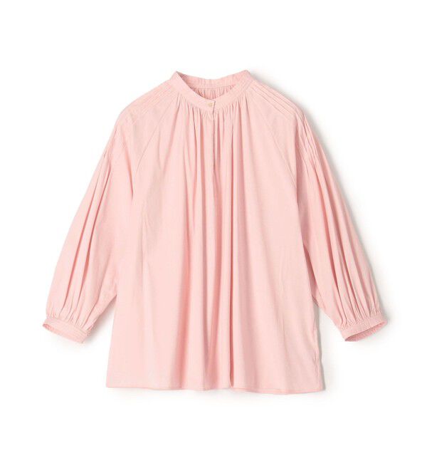 TOMORROWLAND collection「ストレッチブロード ピンタックスリーブブラウス」|シャツ・ブラウス|31 ピンク