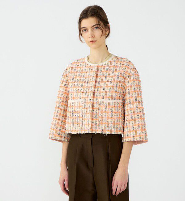 Ballsey「Orangette ショートジャケット」|ノーカラージャケット|