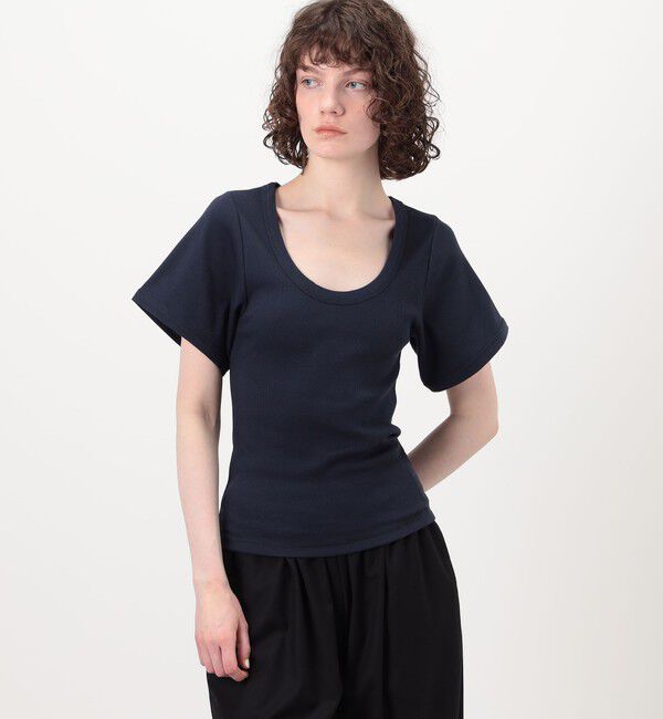 TOMORROWLAND GOODS「BY MALENE BIRGER LUNAI Uネックカットソー」|Tシャツ・カットソー|