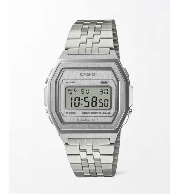 HIROB「Web限定 CASIO PREMIUM A1000A-7JF」|腕時計|シルバー
