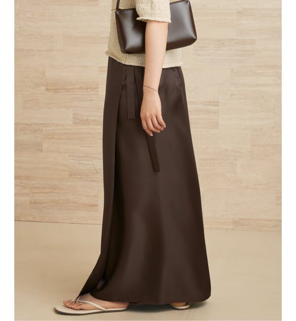 Plage「Scarf rap スカート」|スカート|ブラウン