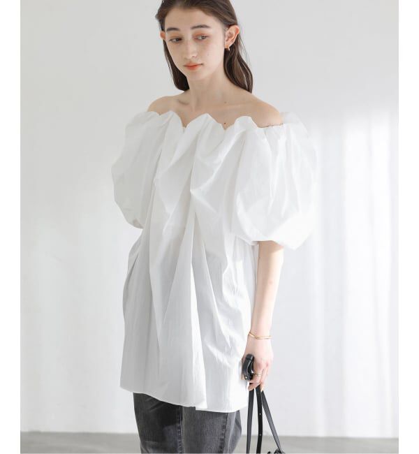  「《予約》【洗える】Mewl / ミュール 2WAYオフショルブラウス」|シャツ・ブラウス|