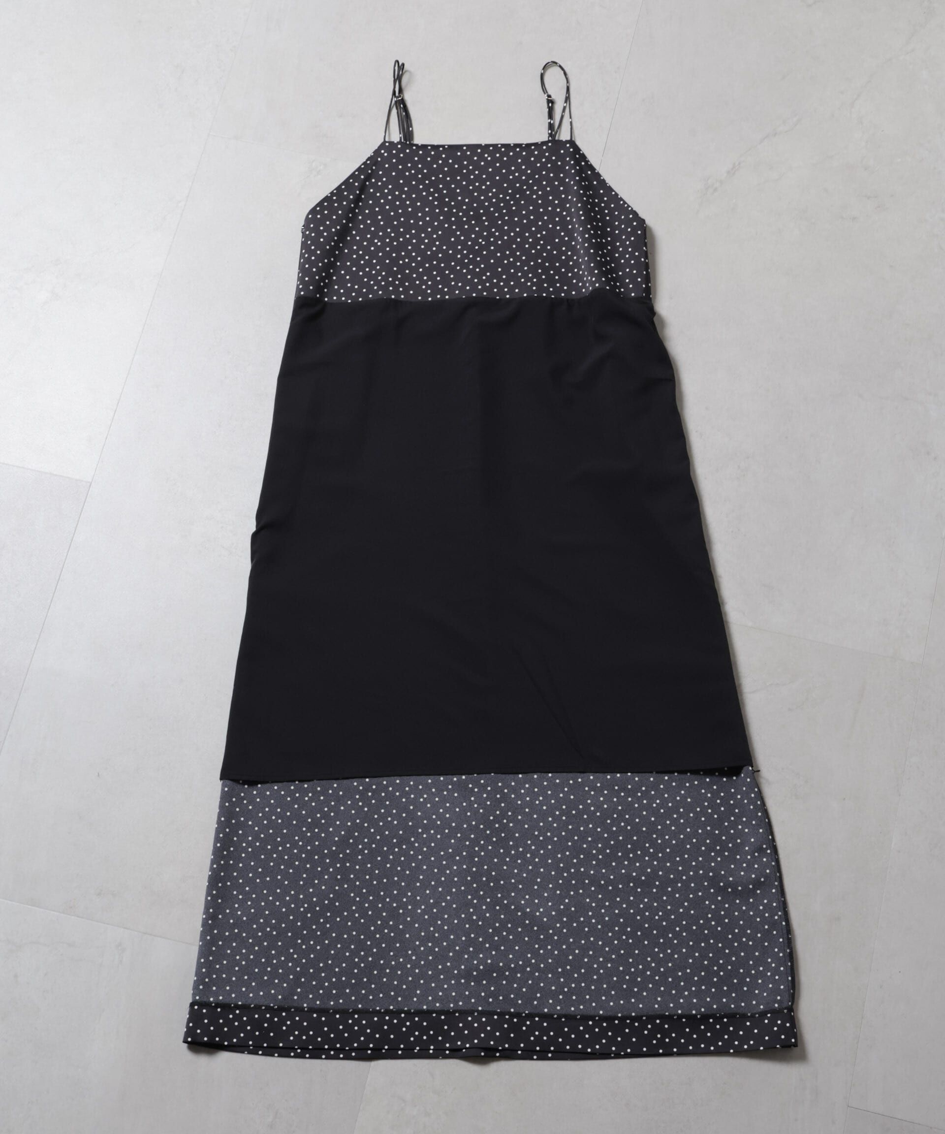 nano･universe「ドットプリントサテンキャミワンピース」|ワンピース|