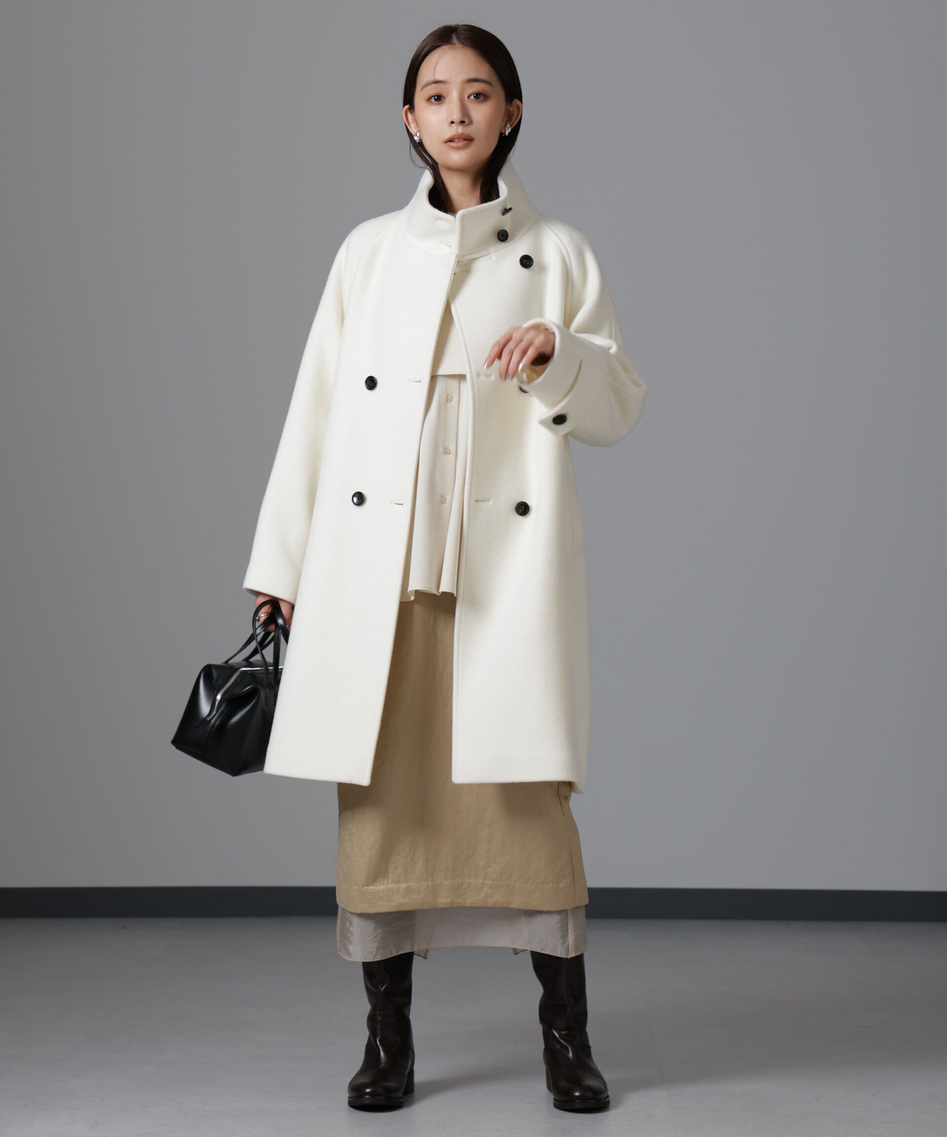 nano･universe「PECOLAMBウールカシミヤスタンドカラーコート」|その他|