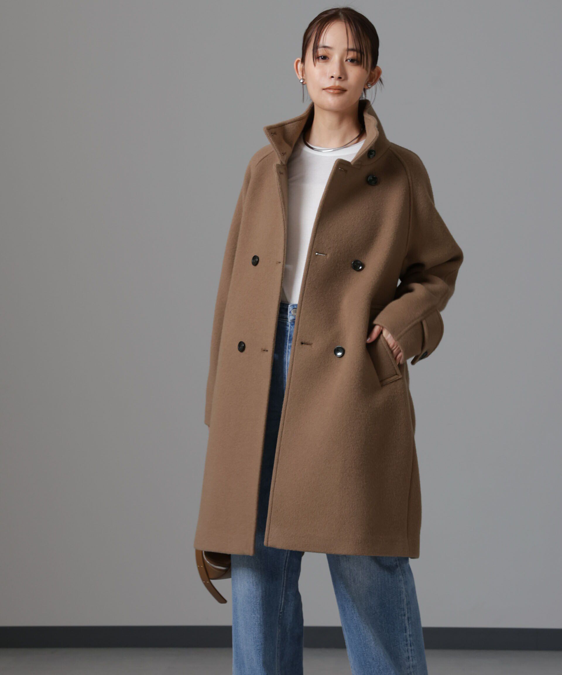 nano･universe「PECOLAMBウールカシミヤスタンドカラーコート」|その他|