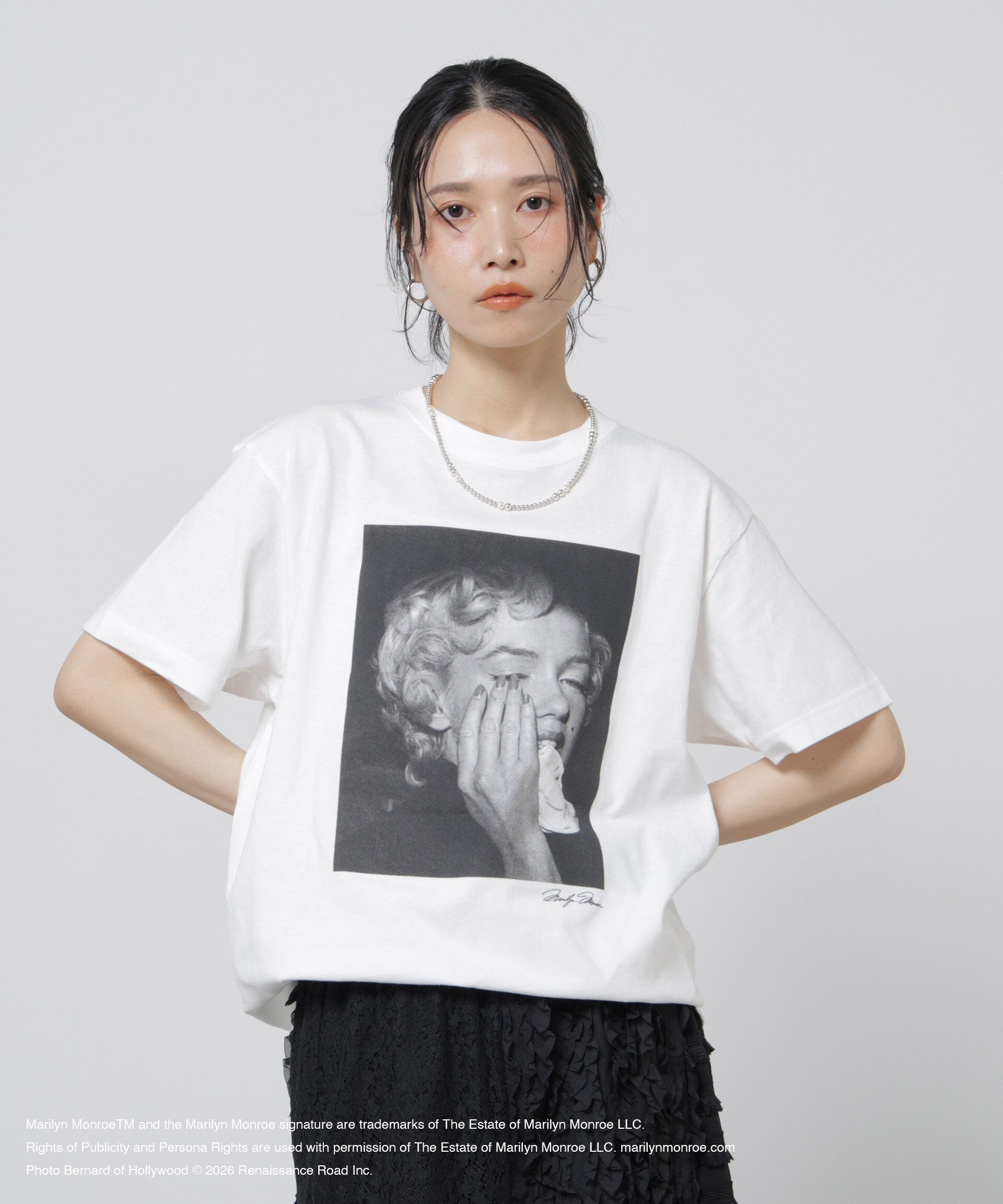 nano･universe「GOOD ROCK SPEED/ MarilynMonroe / Tshirts White」|Tシャツ・カットソー|