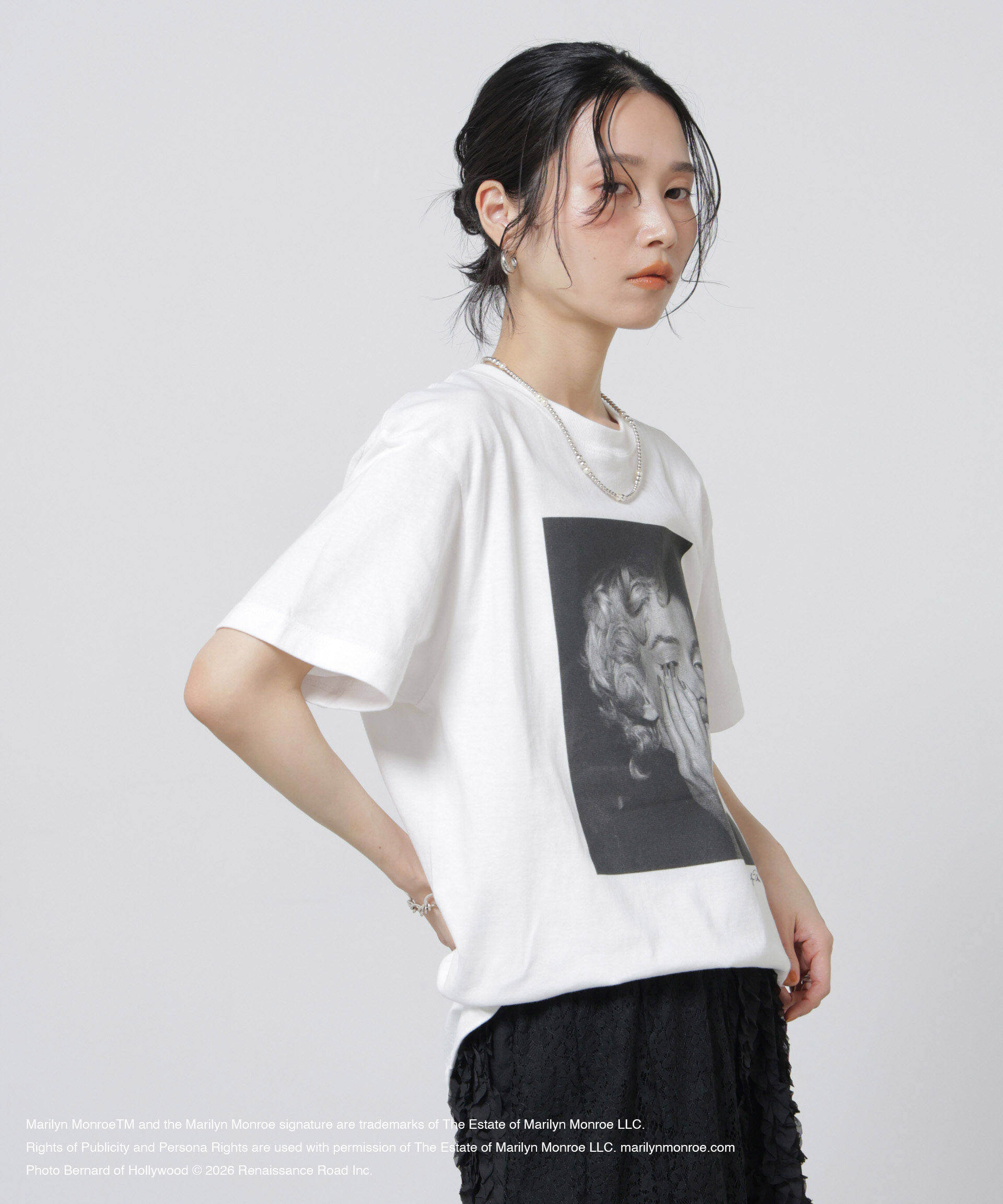 nano･universe「GOOD ROCK SPEED/ MarilynMonroe / Tshirts White」|Tシャツ・カットソー|