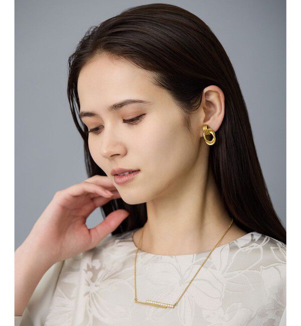 自由区「【SHIHOさん着用・WEB限定・スタッフ人気・シーンレス】リングMIX イヤリング」|イヤリング|ゴールド