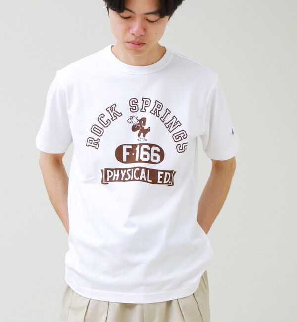 GLOSTER「【Champion/チャンピオン】ROCKSPRINGS PRINT S/S」|Tシャツ・カットソー|ホワイト