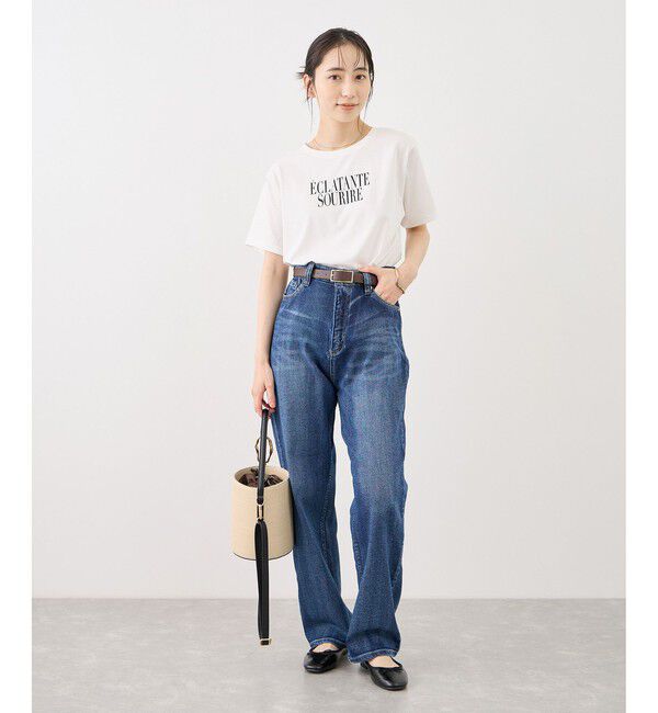 Rope&rsquo;Picnic「RENUロゴ＆フォトアソートプリントTシャツ/UVカット・接触冷感・イージーケア」|Tシャツ・カットソー|