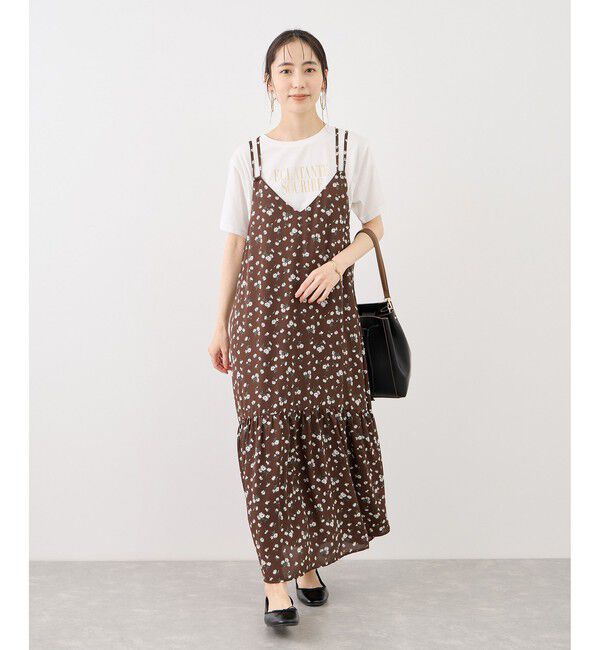 Rope&rsquo;Picnic「RENUロゴ＆フォトアソートプリントTシャツ/UVカット・接触冷感・イージーケア」|Tシャツ・カットソー|