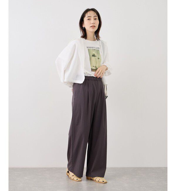 Rope&rsquo;Picnic「RENUロゴ＆フォトアソートプリントTシャツ/UVカット・接触冷感・イージーケア」|Tシャツ・カットソー|