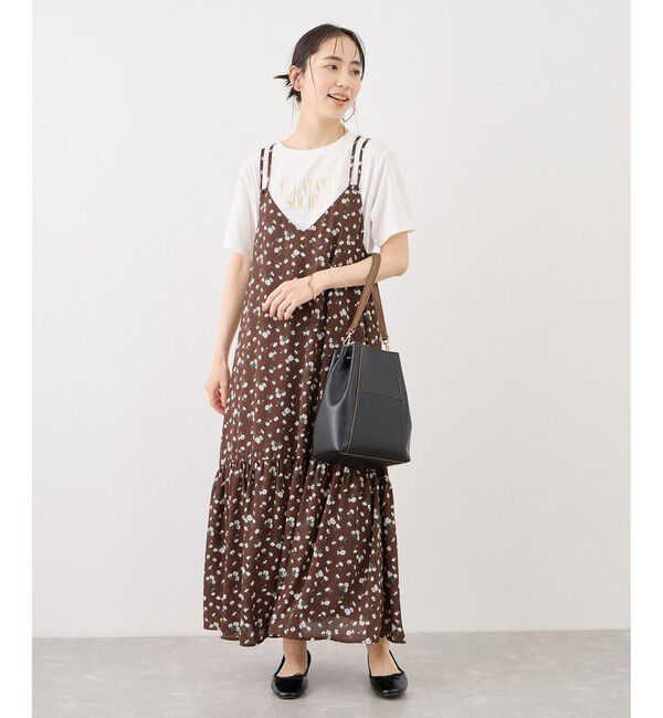 Rope&rsquo;Picnic「RENUロゴ＆フォトアソートプリントTシャツ/UVカット・接触冷感・イージーケア」|Tシャツ・カットソー|