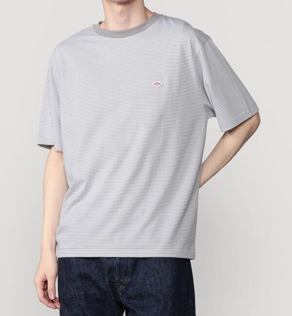 DANTON「DANTON | ボーダー クルーネックTシャツ MEN」|Tシャツ・カットソー|GREY系1