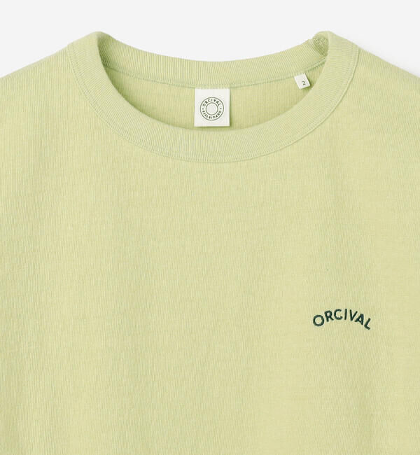 ORCIVAL「ORCIVAL | アンイーブンジャージー 刺繍ショートスリーブTシャツ WOMEN」|Tシャツ・カットソー|
