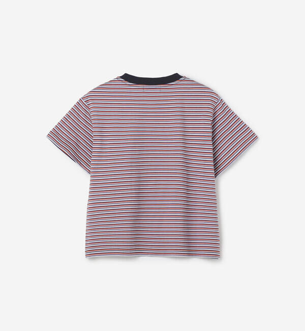 GYMPHLEX「Gymphlex | マルチボーダー クルーネック半袖Tシャツ WOMEN」|Tシャツ・カットソー|