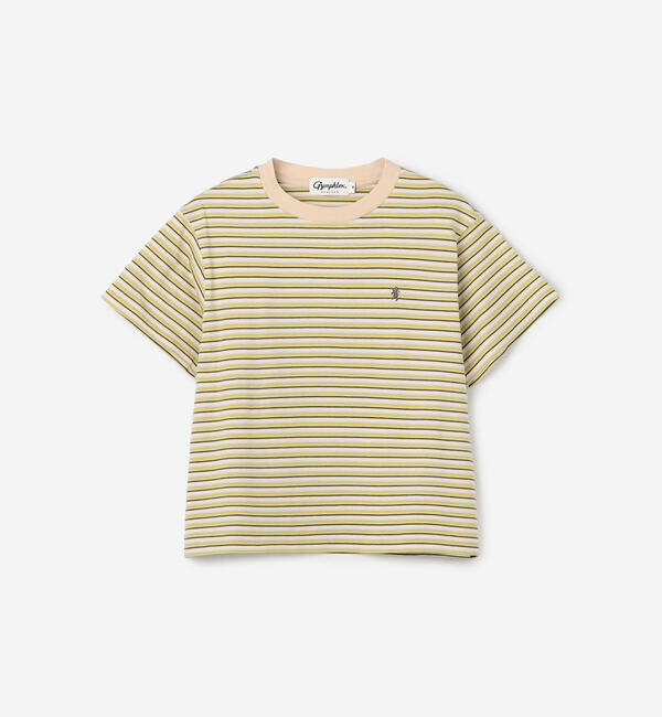 GYMPHLEX「Gymphlex | マルチボーダー クルーネック半袖Tシャツ WOMEN」|Tシャツ・カットソー|