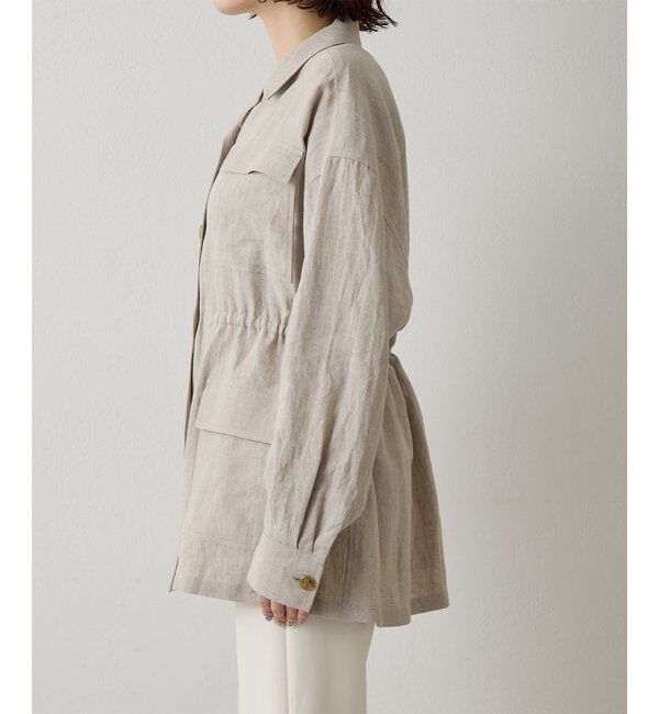  「リネンポケットジャケット」|テーラードジャケット|