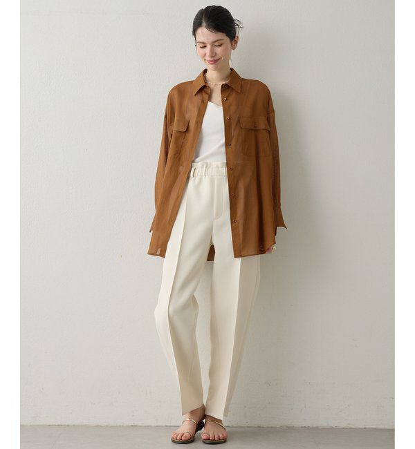  「【Drawing Numbers】トリプルクロスドロストワイドパンツ」|チノ|