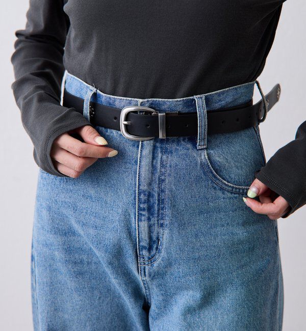  「【PAPILLONNER/パピヨネ】リバーシブルスタッズベルト」|ベルト|