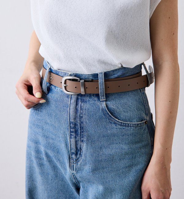  「【PAPILLONNER/パピヨネ】リバーシブルスタッズベルト」|ベルト|